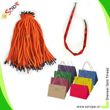 cotton rope handle/cotton handle rope/cotton rope with crimp